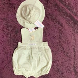 Green baby outfit